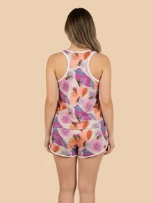 FEMINNITA Baby Doll Isabel Swimming Tank Top - Lilac - View 2