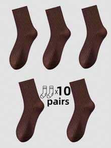 5 Pairs Thick Striped Mid-Calf Leg Warmers, Comfortable Casual Leg Warmers For Men And Women, Suitable For Leisure, Home, Outdoor Sports, Soft And Thick Winter Leg Warmers For Daily Life, Warm Christmas Gift For Dad, Unisex, Suitable For Cold Weather, Long Leg Warmers, Thick Winter Leg Warmers, Suitable For All Year Round Use [5/10/15/20/30/40/50/100 Pairs] [The Picture Is Beautified, And There May Be Some Differences Between The Actual Product And The Picture, Which Is A Normal Phenomenon]