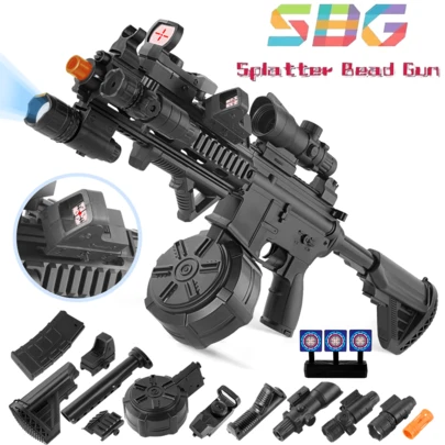 Juguetes para niños y adolescentes, M416 HK416 pistola de juguete hidrogel, lanzadores de bolas de gel para niños,  pistolas de hidrogel grandes al aire libre, arma de hidrogel, sin bolas de hidrogel, regalos para niños y adolescentes, cumpleaños, el día de los tres reyes magos, regalos de navidad