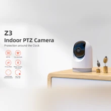 PANDA Z3室内安防摄像头，2.4G WIFI蓝牙移动侦测，婴儿/宠物监视器，4MP高清AI智能无线摄像头，报警推送，双向语音，兼容Alexa - 白色 - 查看 4