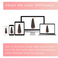 1/7 paquetes de trenzas de diosa de 10-24 pulgadas con extremos rizados, trenzas de crochet sintéticas de 3X - Multicolor - Ver 7