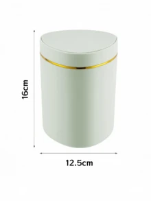 New Desktop Trash Can, Compact & Lightweight, Thick PP Material, Easy Flip-Top Waste Bin For Home Use - Multicolor - View 9