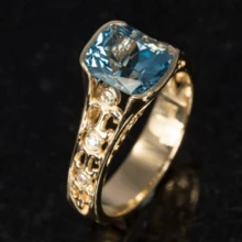 خاتم خطوبة أنيق من النحاس مع زركونيا مكعبة اصطناعية، قطع أميرة 4 مخالب، خاتم وعد فاخر ولامع، مناسب لهدايا الزفاف والذكرى السنوية وعيد الميلاد وعيد الحب - مجوهرات مناسبة لجميع المناسبات، للمرأة