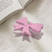 5个现代创意水钻蝴蝶结橱柜抽屉拉手 - 淺粉色 - 查看 4