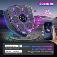 9-Mode Bluetooth Smart Music Boxing Machine, Adjustable Speed, Comes With Boxing Gloves, Hit Counter, Wall-Mounted Electronic Boxing Trainer For Home Gym Workout - Multicolor - View 5