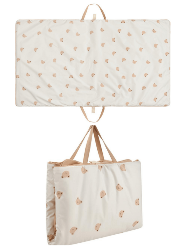 1pc Foldable & Portable Cartoon Animal Design Baby Mattress, Infant Nest, Outdoor Baby Play Mat, Nursery Printed Bedding, All Season Cartoon Nap Mat, Thick Mattress Pad For Baby Crib