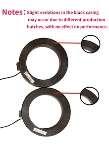 Luce a onde regolabili per live streaming del telefono con stelo - Temperatura del color di riordino 5000K con filtro USB, 3 modalità di colore (Warm/Cool/Natural), luce fotografica da scrivania da 36° per vlogger, youtuber, lezioni on-line e virtual, ingranaggio per Vlogker, design moderno della luce, posizionamento flessibile adatto per fotography, registrazione video, live streaming, riunioni a tema, vand, luce per autoadesiva del cellulare