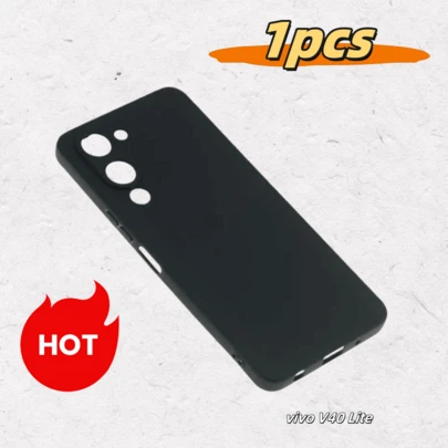 1 Black Precision Hole Anti Drop Phone Case, Suitable Compatible Y19S 4G/ V40 Lite 4G/ S19 PRO 5G / T3 Ultra/ Y18 4G/ S19 5G/ Y200i 5G/ Y28 4G Same Series Models. Phone Case, Anti Drop Phone Case, Transparent Phone Case, Minimalist Phone Case, Solid Color Phone Case, Transparent Phone Case, TPU Anti Drop Phone Case