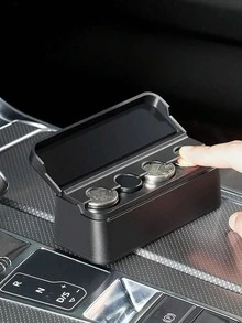 1pc Car Coin Storage Box, Car Coin Clip, Mixed Coin Bank, Multifunctional Adhesive Coin Holder For Car - Nhiều màu - Xem 9