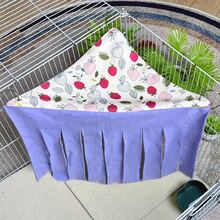 [Original Art Design] Small Pet Hideout - Cozy Corner Pet Hammock Tent With Triangle Hanging System, Washable Play & Resting Habitat For Hamsters, Ferrets, Squirrels, Sugar Gliders, Chinchillas, Rabbits, Hedgehogs