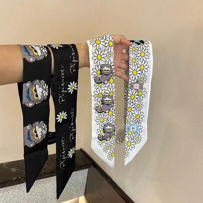 ZOA Concert Support Scarf: Can Be Tied Around Bag Handles, Worn As A Headband, Neck Scarf, Belt, Square Scarf, Or Headscarf