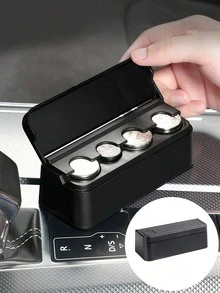 1pc Car Coin Storage Box, Car Coin Clip, Mixed Coin Bank, Multifunctional Adhesive Coin Holder For Car - Nhiều màu - Xem 6