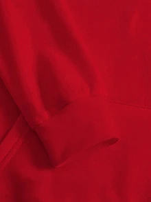 Sudadera con capucha casual para mujer con estampado New York, mangas largas y cálida - Rojo - Ver 4