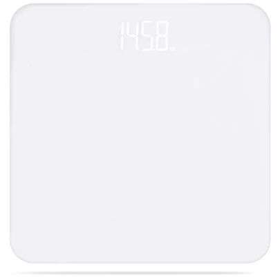 Scale For Body Weight, Digital Bathroom Scale With Backlit LED Display, Batteries Included,Capacity Up To 400 Lbs,High Precision Measurements,White/Black