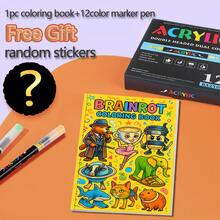 Crazy Coloring Book: A Delightful Adult Coloring Adventure - Immerse Yourself In A World Filled With Imaginative Mashups, Bizarre Creatures, And Quirky Scenes, Engaging In Creative Escapism. Suitable As Stationery And Learning Supplies; An Excellent Gift For Girls, Especially For Valentine's Day And New Year. - BRAINROT Coloring Book - View 13