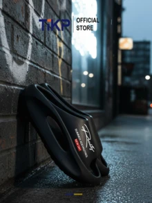 TIKP Herren EVA Dicker Sohle Weicher Boden Bequeme Offene Zehe Hausschuhe, Outdoor Lässig Mode Sandalen, Strand Flip Flops - Schwarze Realität - Übersicht 2