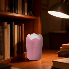 Humidificador con cambio de color para montar en vehículos, nebulizador portátil USB, función de apagado automático, apto para su uso en dormitorios, salones y oficinas. - Negro - Ver 7