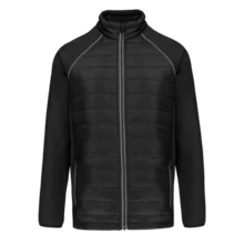 Men Denim Jackets - 黑色/銀色 - 查看 1