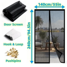 Magnetic Screen Door - Seamless Self-Sealing Design, Strong Insect Proof, Child & Pet Friendly, Easy Hands-Free Entry And Exit