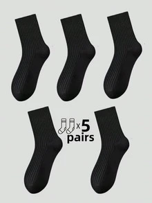 5 Pairs Thick Striped Mid-Calf Leg Warmers, Comfortable Casual Leg Warmers For Men And Women, Suitable For Leisure, Home, Outdoor Sports, Soft And Thick Winter Leg Warmers For Daily Life, Warm Christmas Gift For Dad, Unisex, Suitable For Cold Weather, Long Leg Warmers, Thick Winter Leg Warmers, Suitable For All Year Round Use [5/10/15/20/30/40/50/100 Pairs] [The Picture Is Beautified, And There May Be Some Differences Between The Actual Product And The Picture, Which Is A Normal Phenomenon]