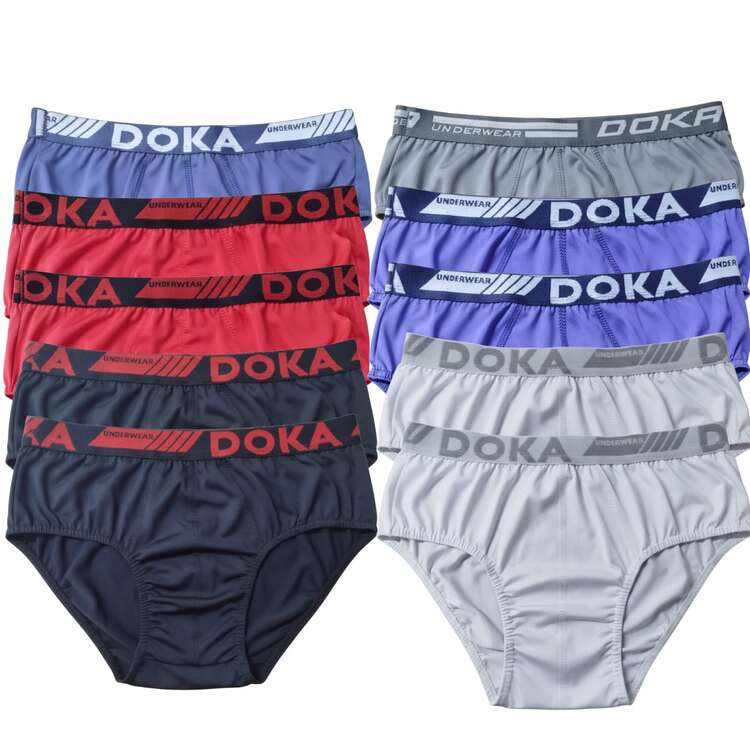 Kit 10 Cuecas Slip Masculina Microfibra Adulto - Multicolorido - Visão 1