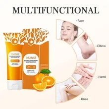 Gel Exfoliante Suave con Enzima de Naranja Alta Actividad - Ilumina Piel Oscura y Rugosa Sin Irritación-100g - Naranja - Ver 1