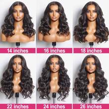 200% 密度 13x4 蕾丝前假发，高清透明蕾丝前假发，巴西水波纹蕾丝前假发，200% 密度自然色水波纹假发，预先拔毛，带婴儿发，预先漂白发结，自然发际线，适合女性日常佩戴 - 自然色&黑色系 - 查看 6