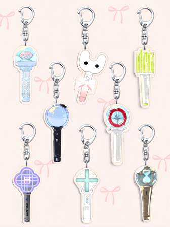1pc Arcylic KPop Lightstick Keychain | Mini Fan Light Stick Keyring | B/T/S SEVEN-TEEN/StrayK-Ids/NEW Jeans/A-TEEZ/SHINee/TXT/ Collectible Gift| Perfect Gift For KPop Fans & Easy To Carry Collectible,Kpop Lightstick Keychain, Gift, MOA Keychain, Carat Merch, Stay Accessories, Twice Once Gift, Lightstick, Kpop Keyring, ARMYCollectible, Kpop Mini Light Stick.
