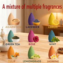 47/96/196支装什锦香薰锥套装，包含薰衣草、柠檬草、玫瑰、绿茶、樱花、檀香、薄荷、鼠尾草等多种香味，适用于倒流香炉、家居装饰、冥想和瑜伽，持久留香，品质优良。 - 多種香味混合倒流香套裝 - 查看 2