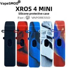 Vaporesso XROS 4 MINI 保护套，适用于 Vaporesso XROS 4 MINI 设备，防滑防摔硅胶全包覆式保护套，皮革材质，防护外壳 - 彩色 - 查看 4