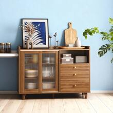 Mueble Cocina Moderno Con Cajones Y Amplio Almacenaje - Marrón - Ver 2