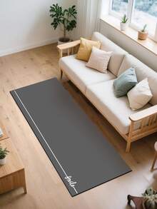 One Silicon Mud Kitchen Mat, High-End Linear Pattern Kitchen Floor Mat With Light Luxury Style, Cushioned & Anti-Fatigue Kitchen Rug, Water Absorbent Quick Drying Non-Slip Mat For Kitchen, Bathroom, Entrance, Laundry Room Etc. - smile-dark gray - View 8