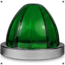 1 Plafon Led Vidrio Tipo Watermelon Luz De Estrella 12a 24v 1 Color - Verde - Ver 3