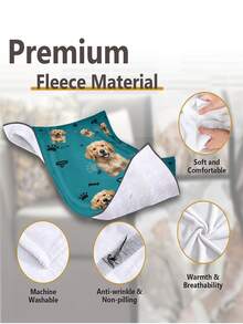 SEPTEVAGUS Customized Blanket Using Pet Photos, Personalized Background Pet Blanket With Dog Or Cat Image, Custom Flannel Sofa Blanket Pet Gift, Outdoor Camping Trips, Pet Photo Blankets, Dog Dad Gifts, Customized Pet Supplies,Durable,Breathable,Lightweight,Washable,Cute,Love,Warm,Cozy,Soft,Comfortable,Simple,Custom,Personalized,Unique,Him,Her,Boyfriend,Girlfriend,Dad,Mom,Family,Friends,For Anniversaries,For Birthdays,For Housewarming,Bed,Car,Bedroom,Tea Room,Living Room,Sofa - Multicolor - View 7