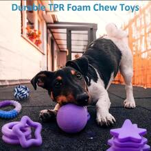 2/4/6/9pcs Purple Small Dog Toy Set, Dog Chew Toys, Cotton Rope Toys, Interactive Toys With Owner, Cute Interactive Dog Balls Suitable For Small Dogs, Small Dog Chew Toys. Cute Dog Interactive Games - Multicolor - View 4