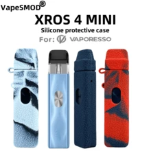 Vaporesso XROS 4 MINI 保护套，适用于 Vaporesso XROS 4 MINI 设备，防滑防摔硅胶全包覆式保护套，皮革材质，防护外壳 - 彩色 - 查看 2