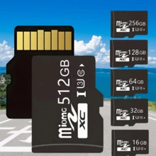 高速 Class 10 U3 Micro SD 卡/存储卡，容量可选：8GB、16GB、32GB、64GB、128GB、256GB、512GB，适用于智能手机、平板电脑、相机、安防摄像头、游戏机等，性能可靠。相机专用存储卡，Micro SD 卡，相机专用存储卡，相机存储