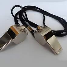 Pack de 2 Silbatos en Colores Rojo y Plateado, Diseñados para Entrenadores, Profesores, Actividades Deportivas, Eventos Escolares, Juegos al Aire Situaciones de Emergencia que Requieren Señalización Clara y Potente - Plateado - Ver 2