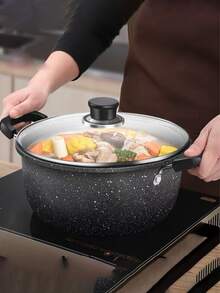 1pc Pre-Seasoned Cast Iron Skillet - Non-Stick, Suitable For Outdoor BBQ And Camping, Mini Multi-Functional Thick Ingot Pot, Skillet Stew Pot, Compatible With Induction Cooktop, Uncoated Non-Stick Cast Iron Cookware - Multicolor - View 10