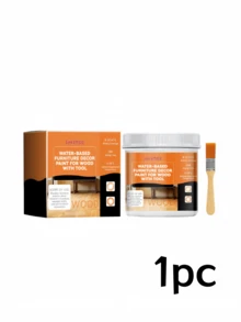 Pintura decorativa para muebles de madera a base de agua, pintura de madera a base de agua de colores para renovar y reacabar puertas de madera, muebles y ventanas - Multicolor - Ver 9