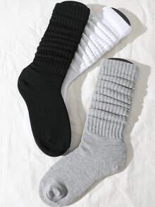 2 Pairs/4 Pairs Of Women's Autumn/Winter Knitted Socks, Casual Socks, Women's Tight Short Socks, Women's Tight Long Socks, Suitable For Foot Sizes (36-39)