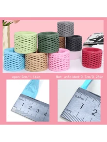 1根拉菲草纸绳 手工编织绳 烘焙包装 - 彩色 - 查看 8