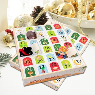 5/15pcs Ramadan Countdown Calendar Gift Box - 30 Slots Blind Box, Scratch & Reveal Calendar Surprise Gift Box, Paper With Ramadan Holiday Elements Countdown Gift Box, Suitable For Ramadan Celebration And Ramadan Holiday Countdown Scenarios, Party Favors And Celebration Decorations, Party Decoration Supplies