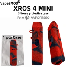 Vaporesso XROS 4 MINI 保护套，适用于 Vaporesso XROS 4 MINI 设备，防滑防摔硅胶全包覆式保护套，皮革材质，防护外壳 - 彩色 - 查看 11