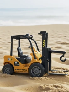 Children's Boys Engineering Truck Model, Friction Powered Construction Truck Toy, Transformable Foldable Transport Truck, Truck And Indoor Building Toy, Construction Vehicle Toy, Outdoor Children's Toy, Skid Steer Loader Toy, Boys Truck Toy, Beach Toy, Boys Toy, Toy Car, Gardening Toy, Monster Truck Toy, Boys Birthday Gift - Yellow Forklift - View 6