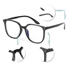 Blue Light Glasses Women  | Unisex Minimalist Style | Ideal For Reading & Computer Use | Multiple Color Combinations | Stylish Fashion Accessories For All Occasions Large-Frame Glasses - Nhiều màu - Xem 8