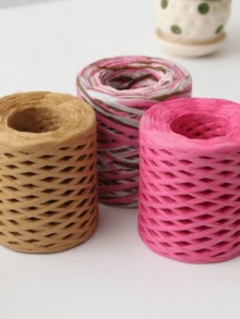 1根拉菲草纸绳 手工编织绳 烘焙包装 - 彩色 - 查看 4