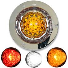 Plafon Redondo 7 Led Diamante Con Bisel  12 a 24v 1 Color - Naranja - Ver 2