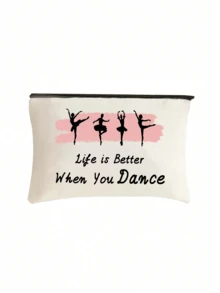 Travel Makeup Bags Cosmetic Organizer Bag, Featuring A Ballet Girl Pattern,Be Used As A Travel Toiletry Bag, Preppy Makeup Bag, Bathroom Bag, Cosmetic Case,For Your Travel, Business Trips, Vacations, Outdoor Activities And Picnics.Packed In Your Luggage. Keep It By Your Side To Meet Your Makeup And Touch-Up Needs Anytime&Anywhere,Essential For Dancers - Multicolor - View 11
