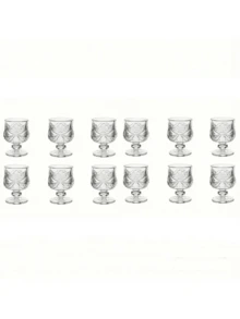 6只装水晶威士忌酒杯 - 耐热加厚奢华玻璃杯，适用于烈酒、白兰地和葡萄酒 - 可重复使用，多用途，建议手洗，优雅耐用，适用于苏格兰威士忌、伏特加、波本威士忌，是派对、活动、家庭酒吧的理想之选，也是派对、礼品和日常使用的绝佳选择。 - 透明 - 查看 10